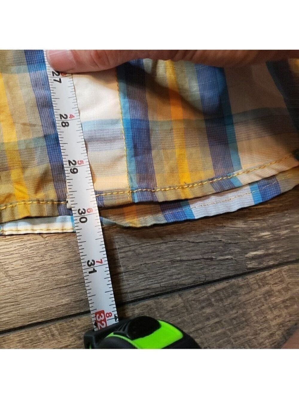 Just Keep Livin Men's Button Up Plaid Shirt - Picture 7 of 8